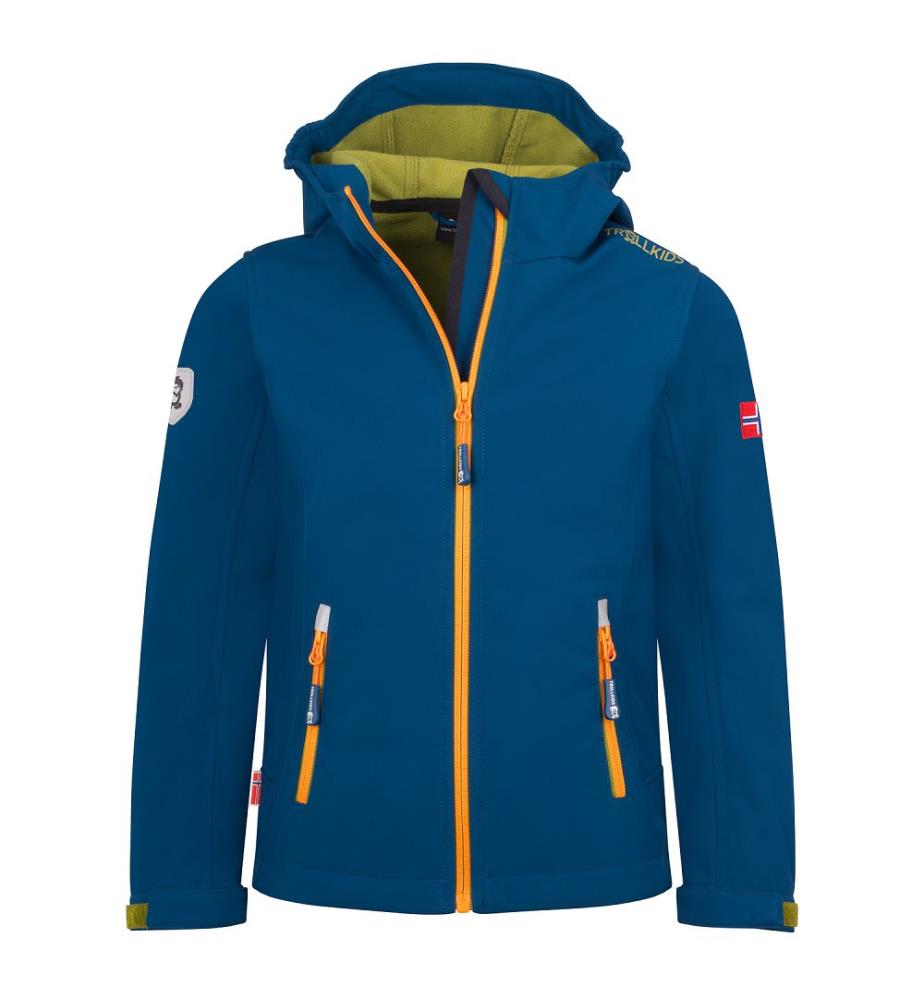 Veste Trollfjord - bleu madeira et vert poire