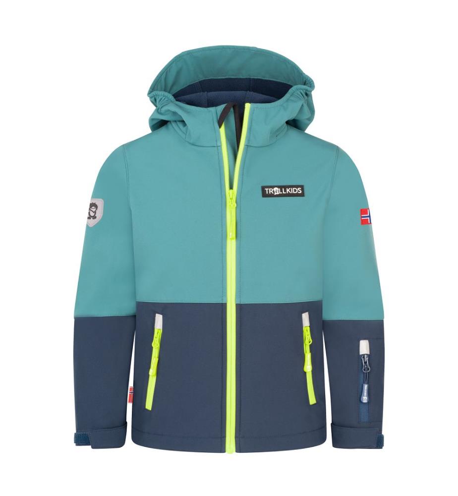 Veste Skjorta - bleu orageux, bleu mystique et vert lumineux