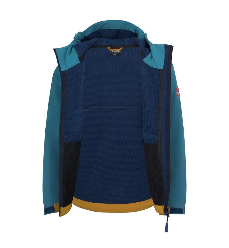 Veste Kristiansand - bleu orageux et moutarde
