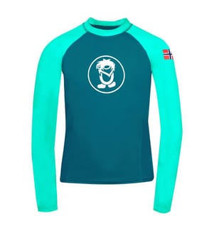 Chemise Kvalvika pour Enfants - menthe foncée-pétrole