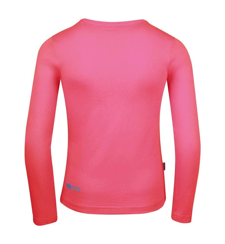 Girls Pointillism Longsleeve - corallo-blu