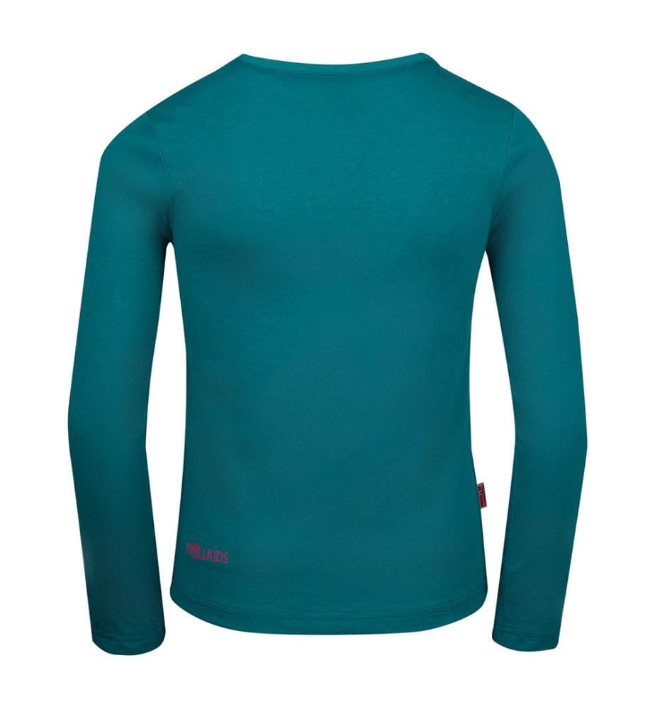 Girls Pointillism Longsleeve - smaragd-rubine