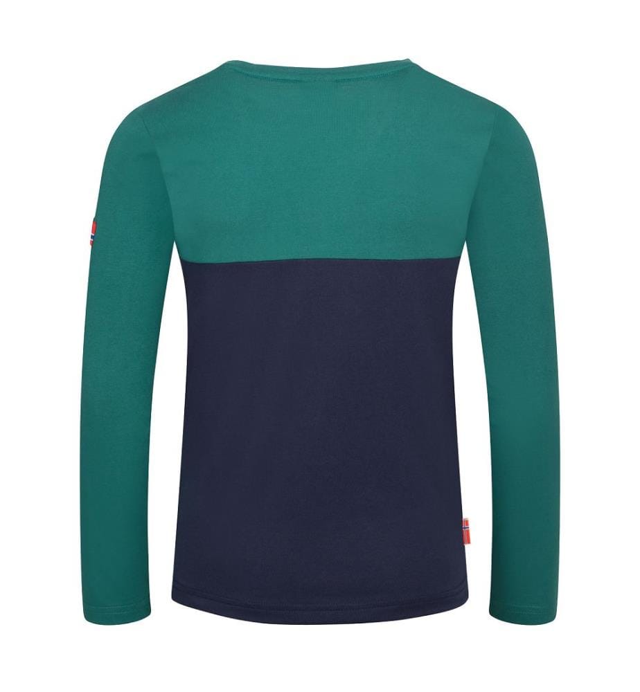 Bergen Longsleeve - vert jungle et bleu marine