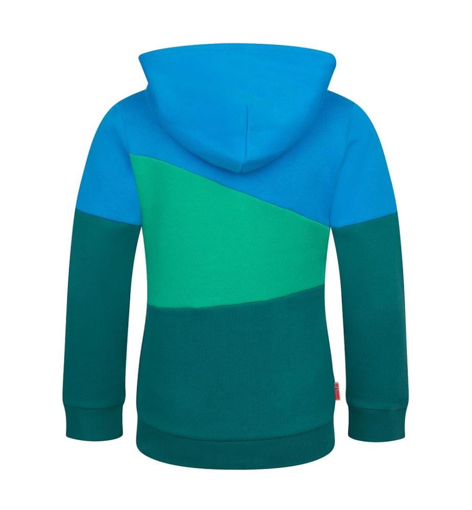 Pull Alesund - vert jungle et bleu dynamique