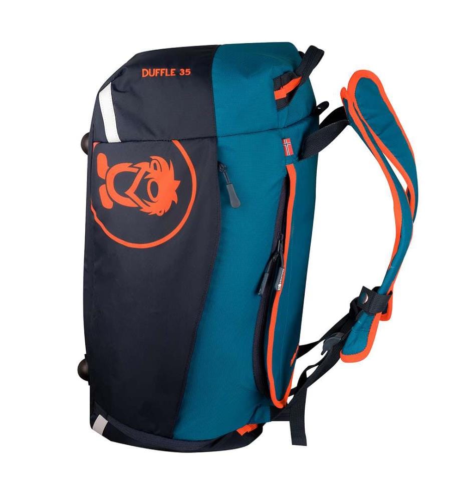 Duffle Bag - Atlantic Blue & Dark Navy & Glow Orange