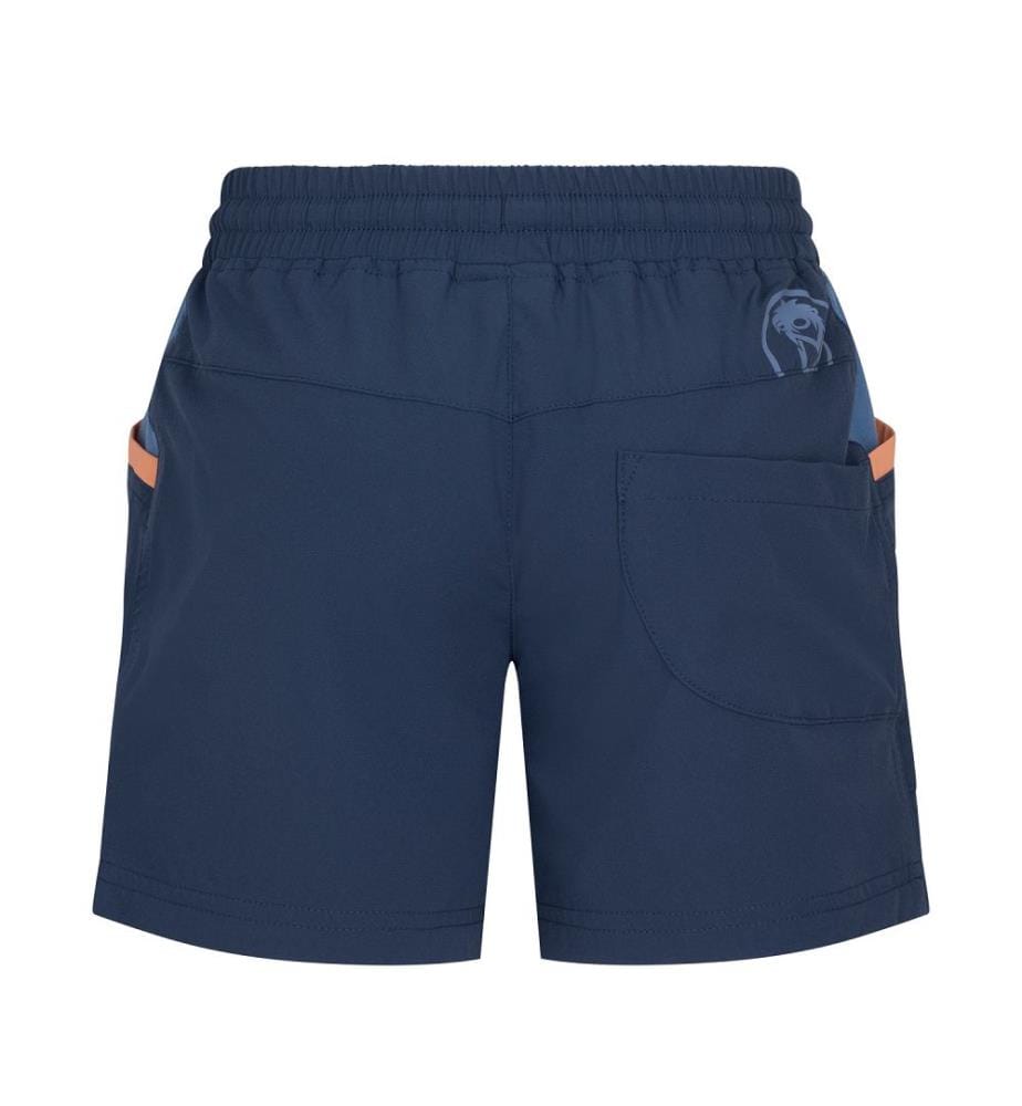 Short Senja - bleu mystique, bleuet et brume corail