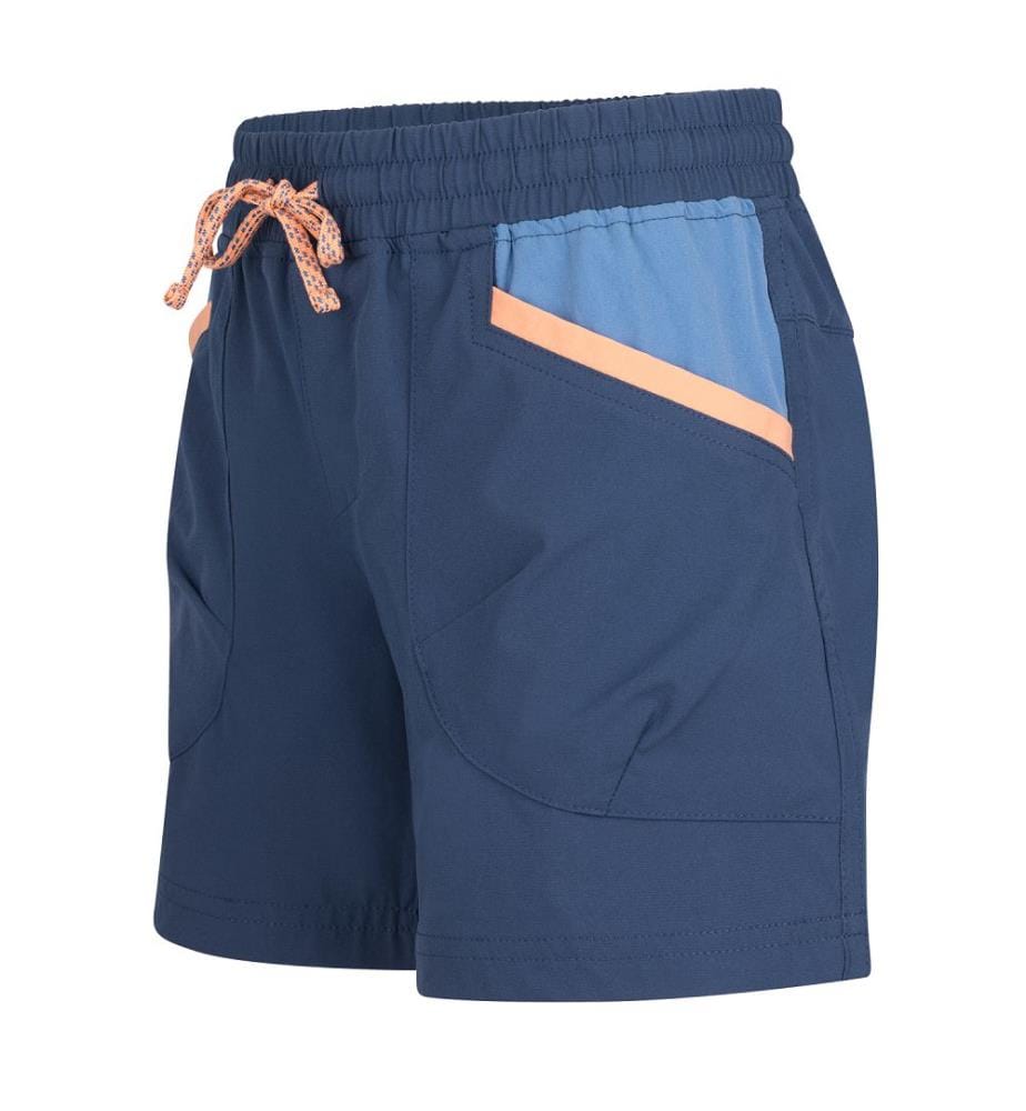 Short Senja - bleu mystique, bleuet et brume corail