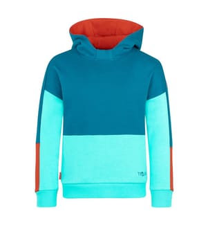Pull Rondane - bleu nuit et argile rouge