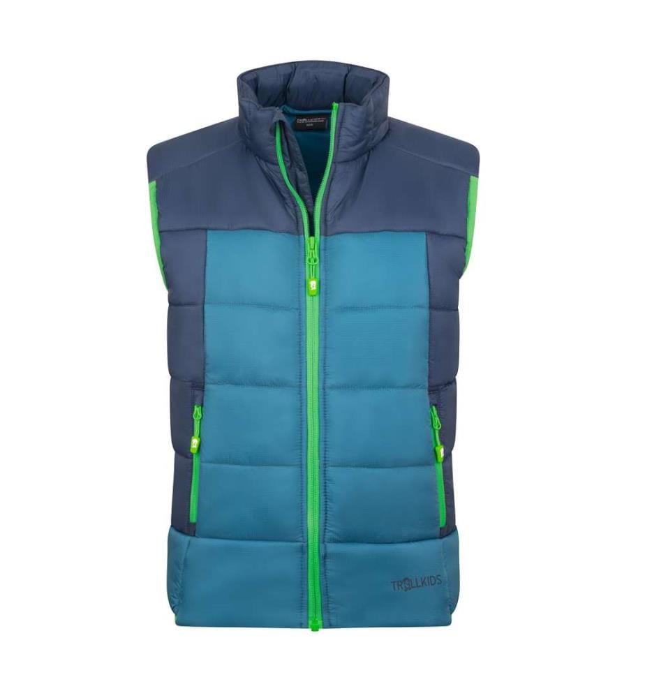 Hardanger Vest - Mystic Blue & Dark Marine & Fresh Green