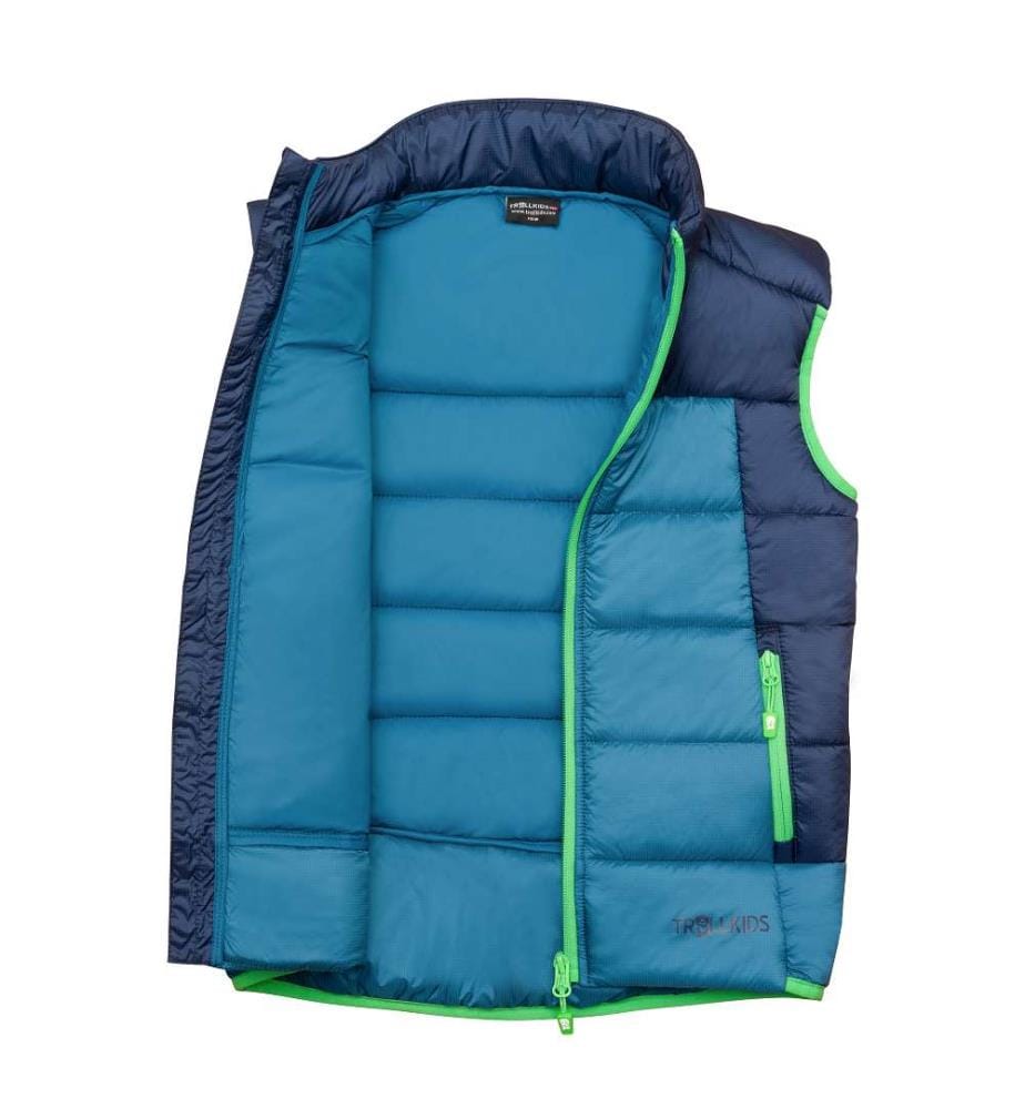 Hardanger Vest - Mystic Blue & Dark Marine & Fresh Green