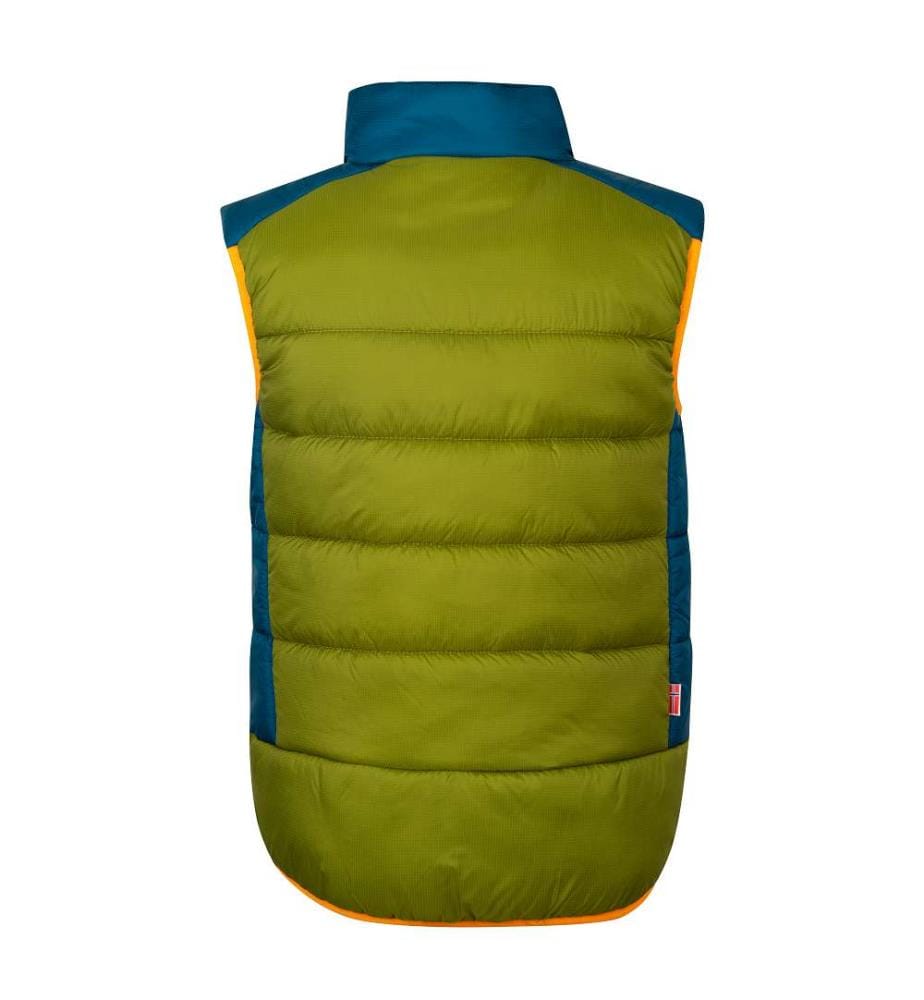 Hardanger Vest - Pear Green & Lagoon Green & Sahara Sunset