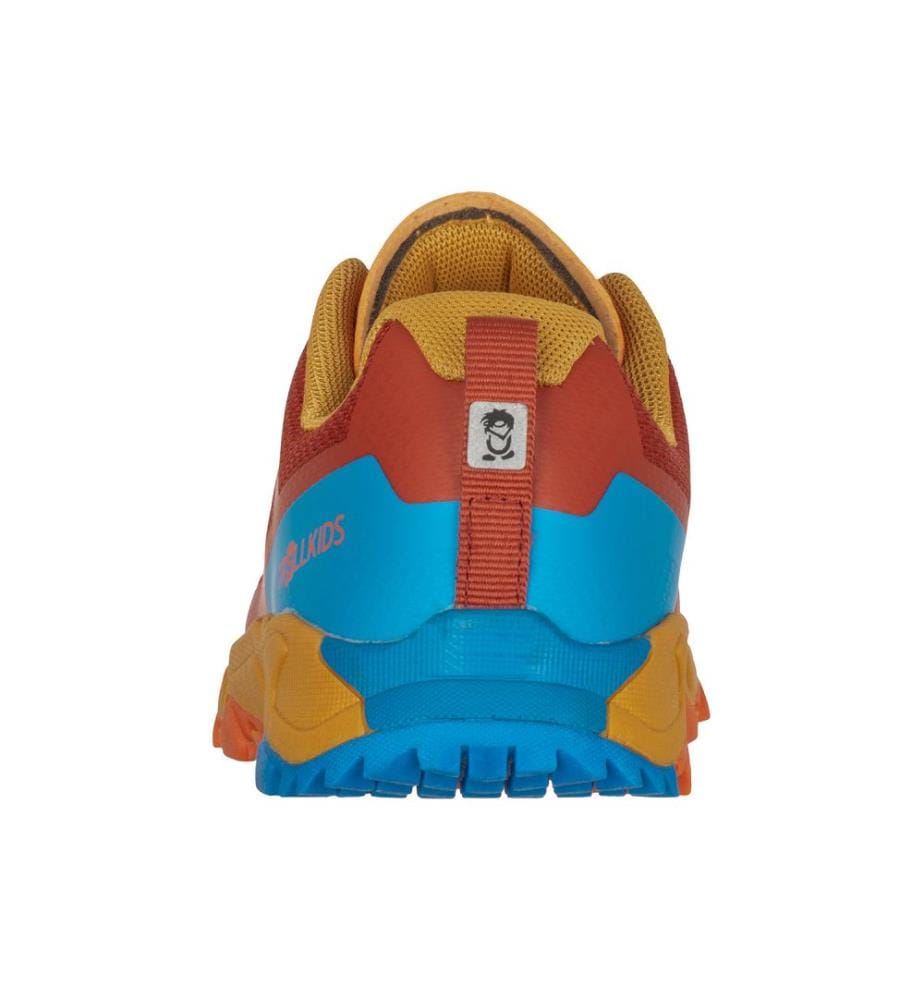 Sandefjord Hiker Shoes XT - argile rouge et bleu dynamique et moutarde