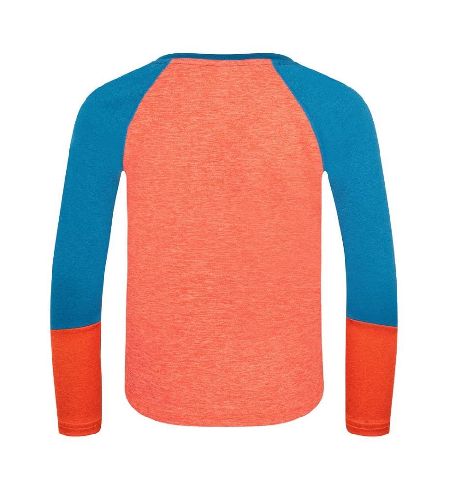 Seiland Longsleeve - bleu mystique et bleu nuit et argile rouge
