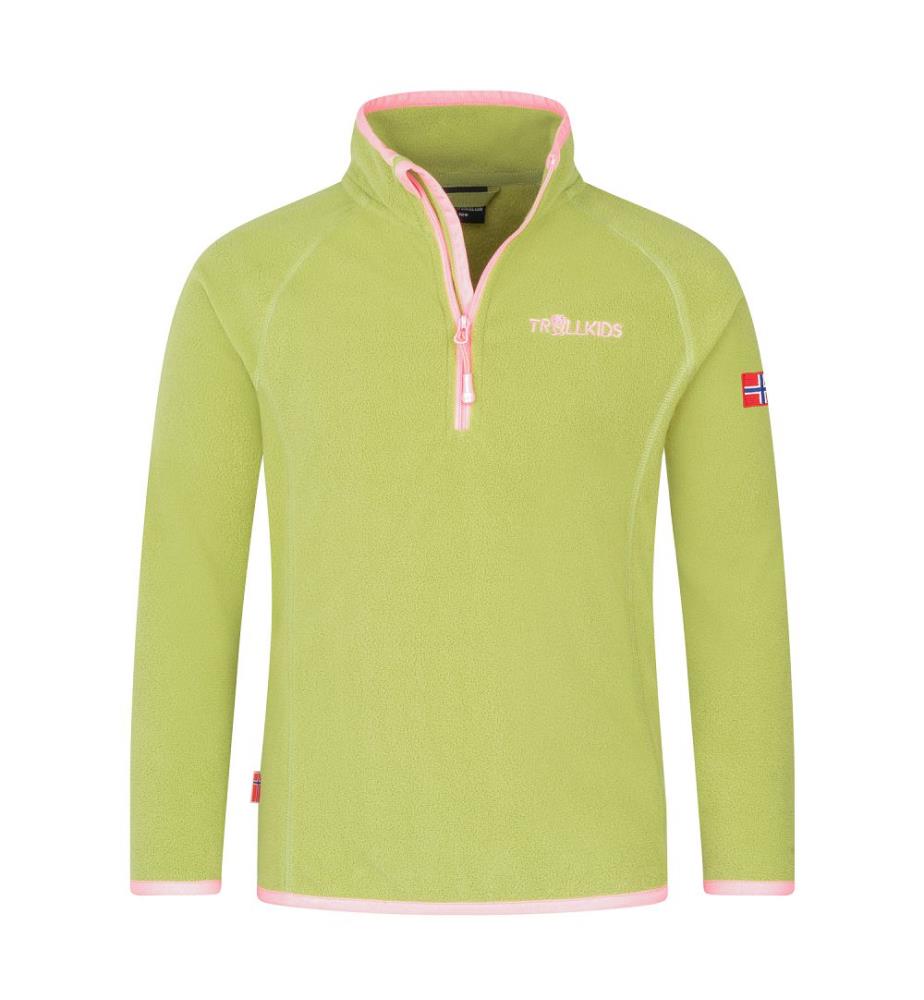 Nordland Half Zip - vert haie et rose bonbon