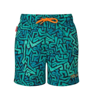 Short de bain Haukland - Sea Green & Sahara Sunset