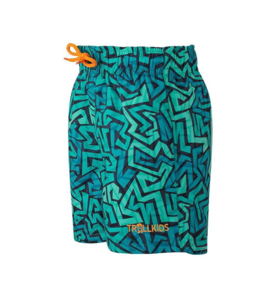 Short de bain Haukland - Sea Green & Sahara Sunset