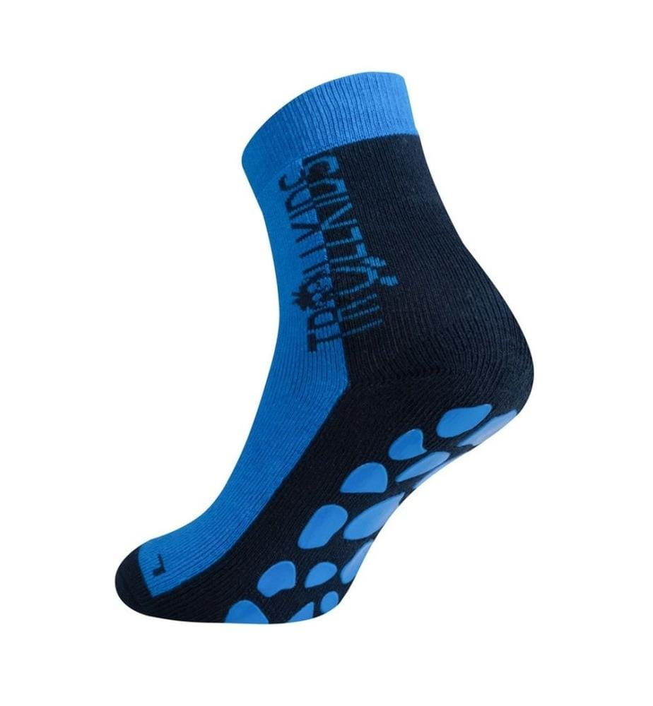 Chaussettes Antidérapantes - Bleu Marine et Bleu Moyen