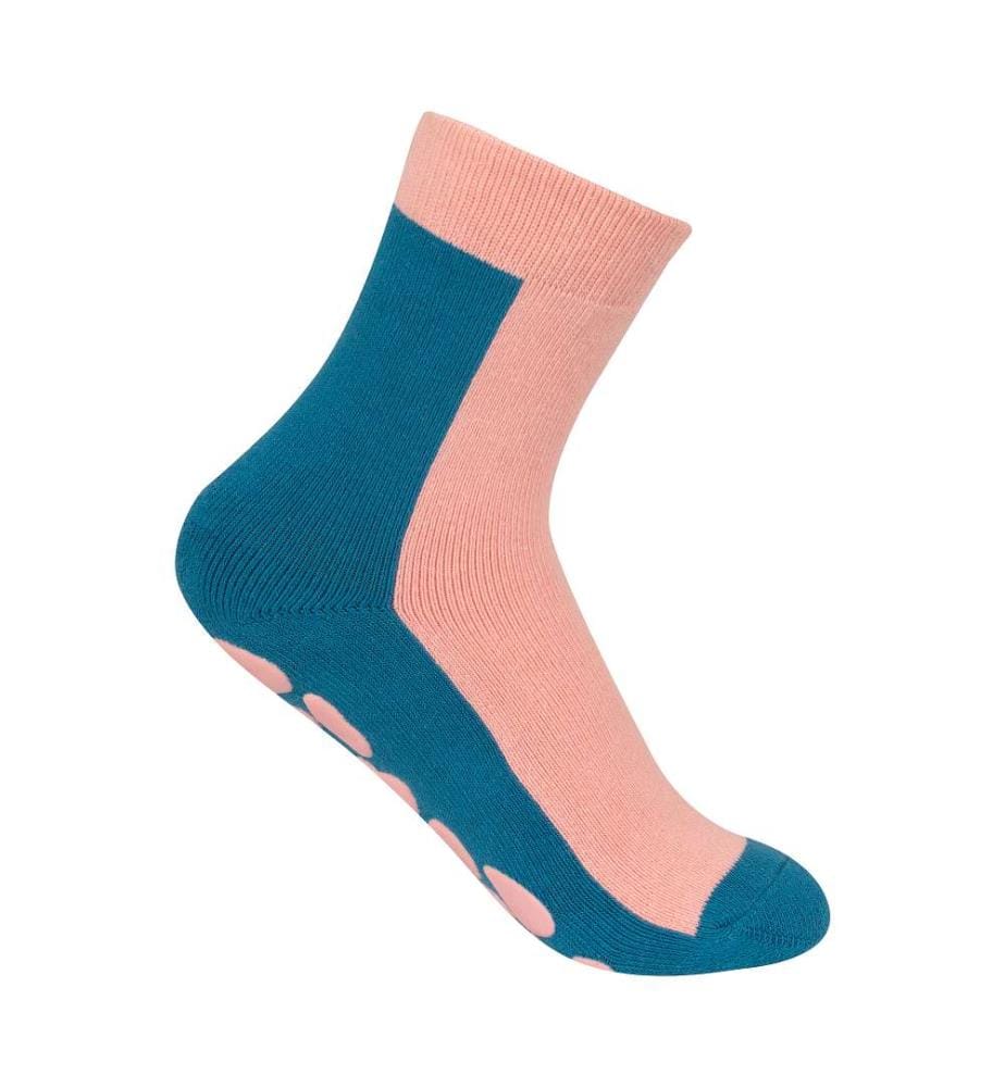 Chaussettes antidérapantes - Peony Rose & Harbor Blue