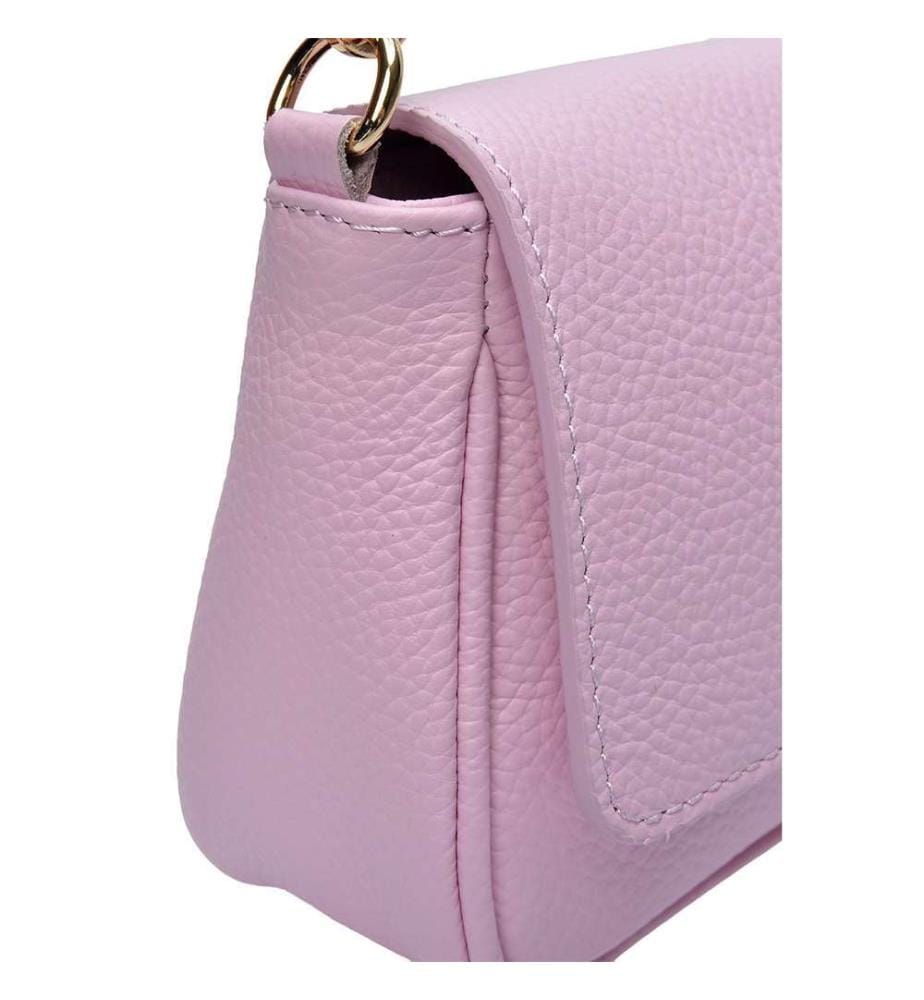 Leder-Umhängetasche – Rosa