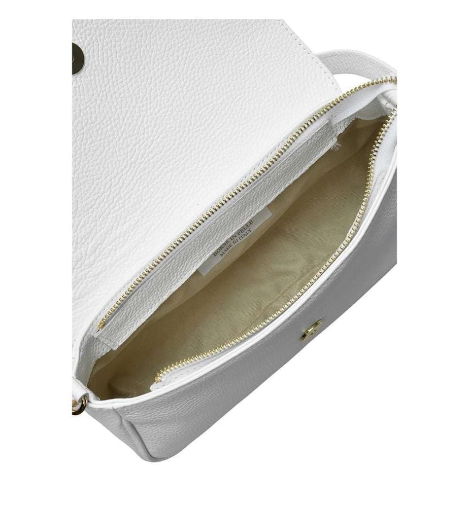 Leder-Umhängetasche – Weiss