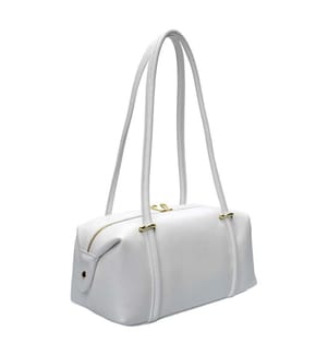 Leder-Umhängetasche – Weiss