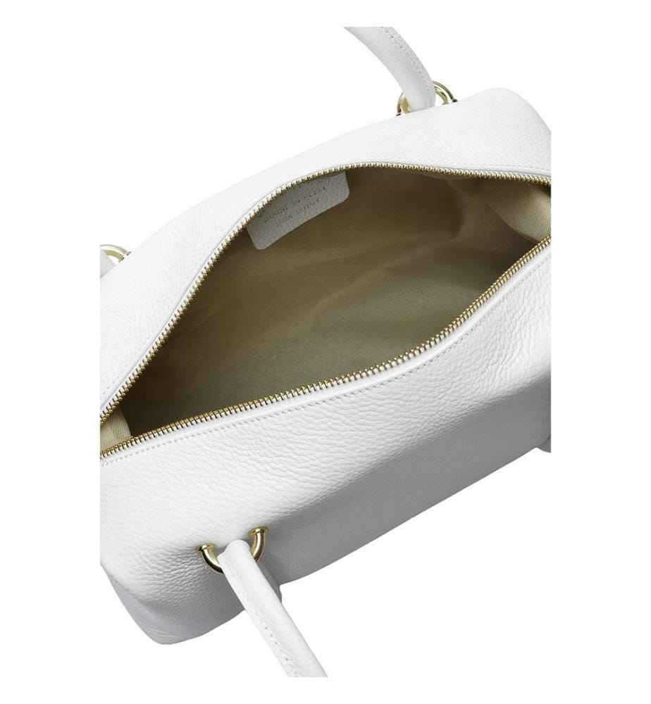 Leder-Umhängetasche – Weiss
