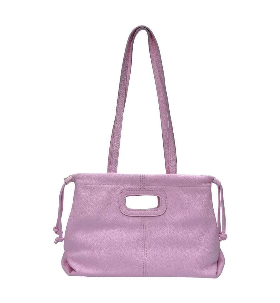 Leder-Umhängetasche – Rosa