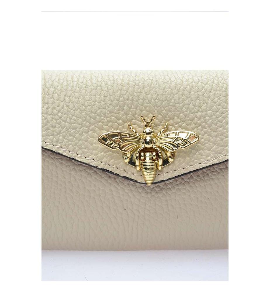 Lederbrieftasche – Beige