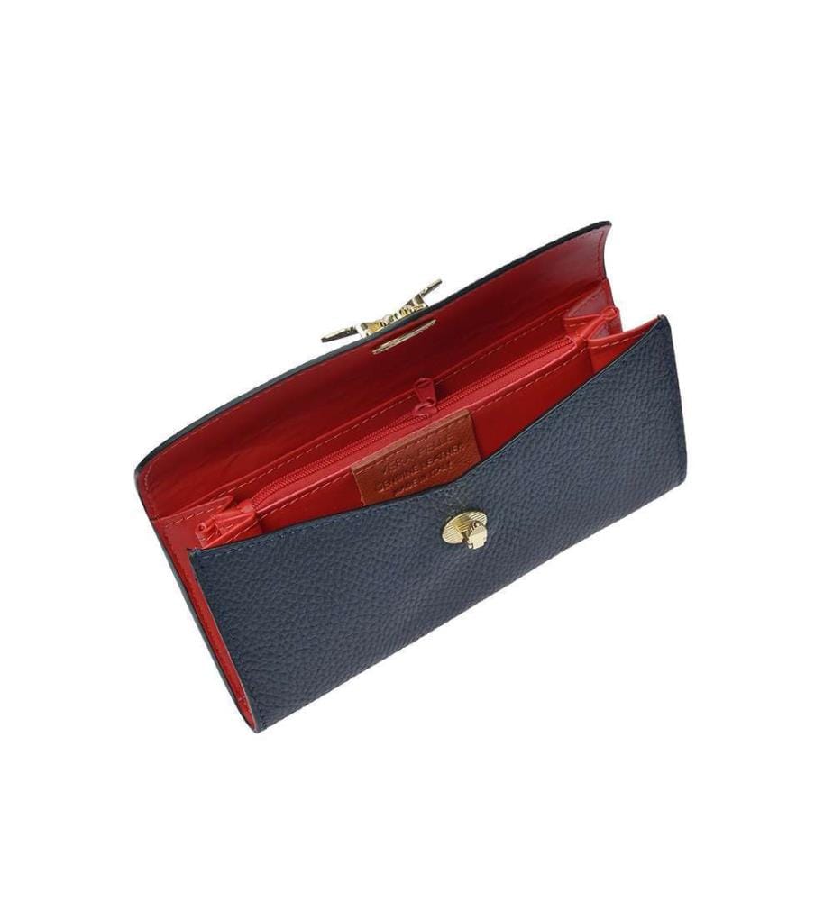 Lederbrieftasche – Dunkelblau