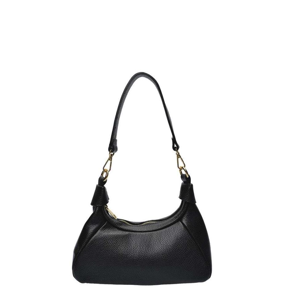 Lederhandtasche – Schwarz