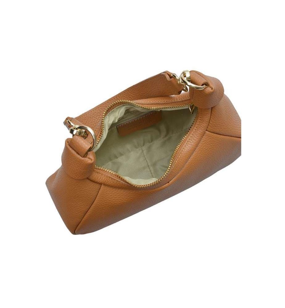 Lederhandtasche – Cognac