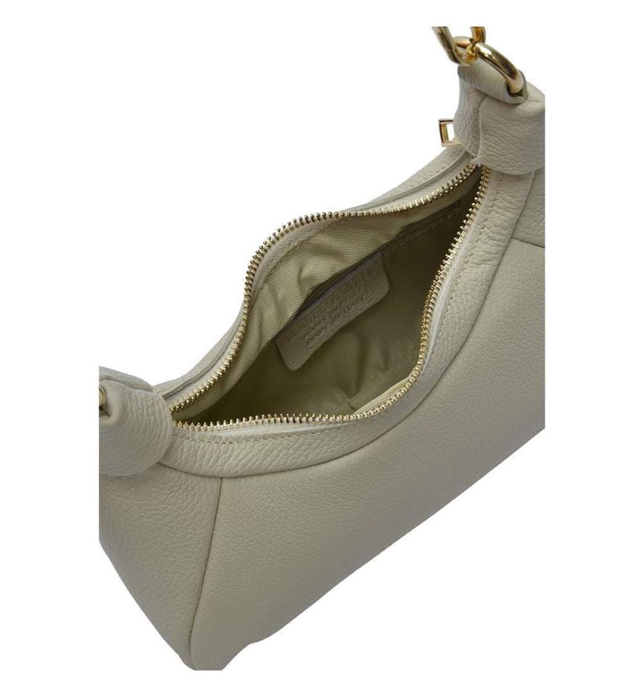 Lederhandtasche – Beige