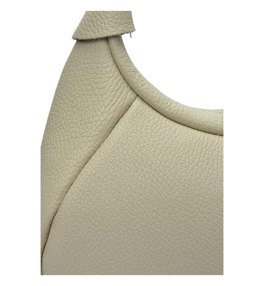 Lederhandtasche – Beige