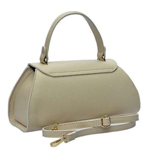 Grosse Ledertasche – Beige