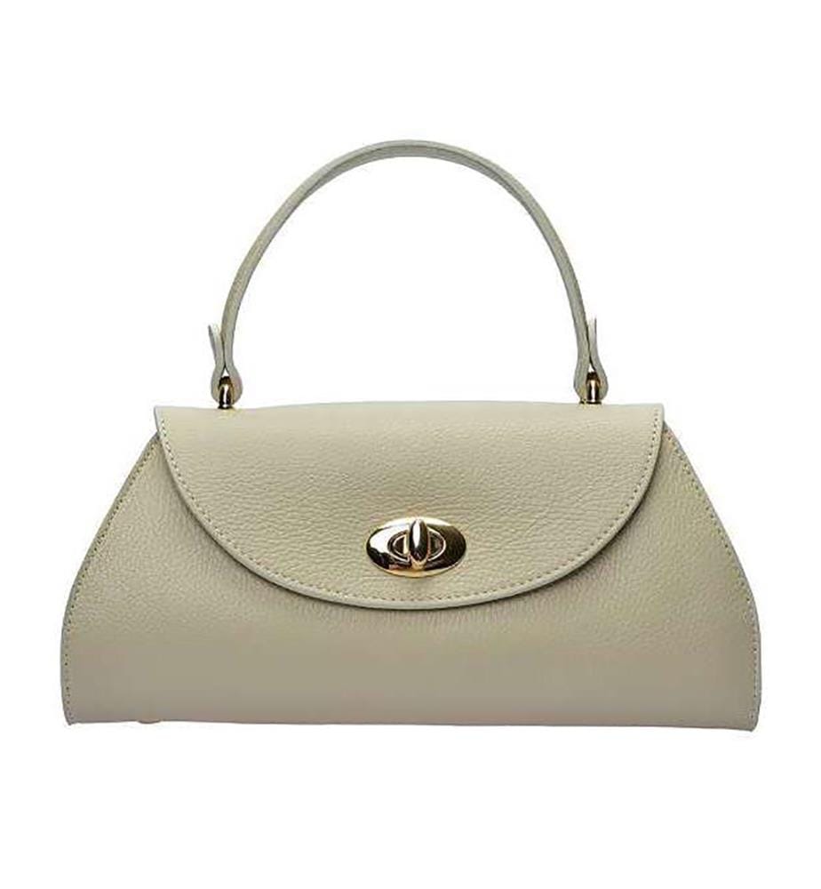 Grosse Ledertasche – Beige