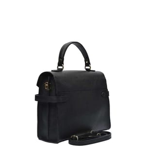Lederhandtasche – Schwarz