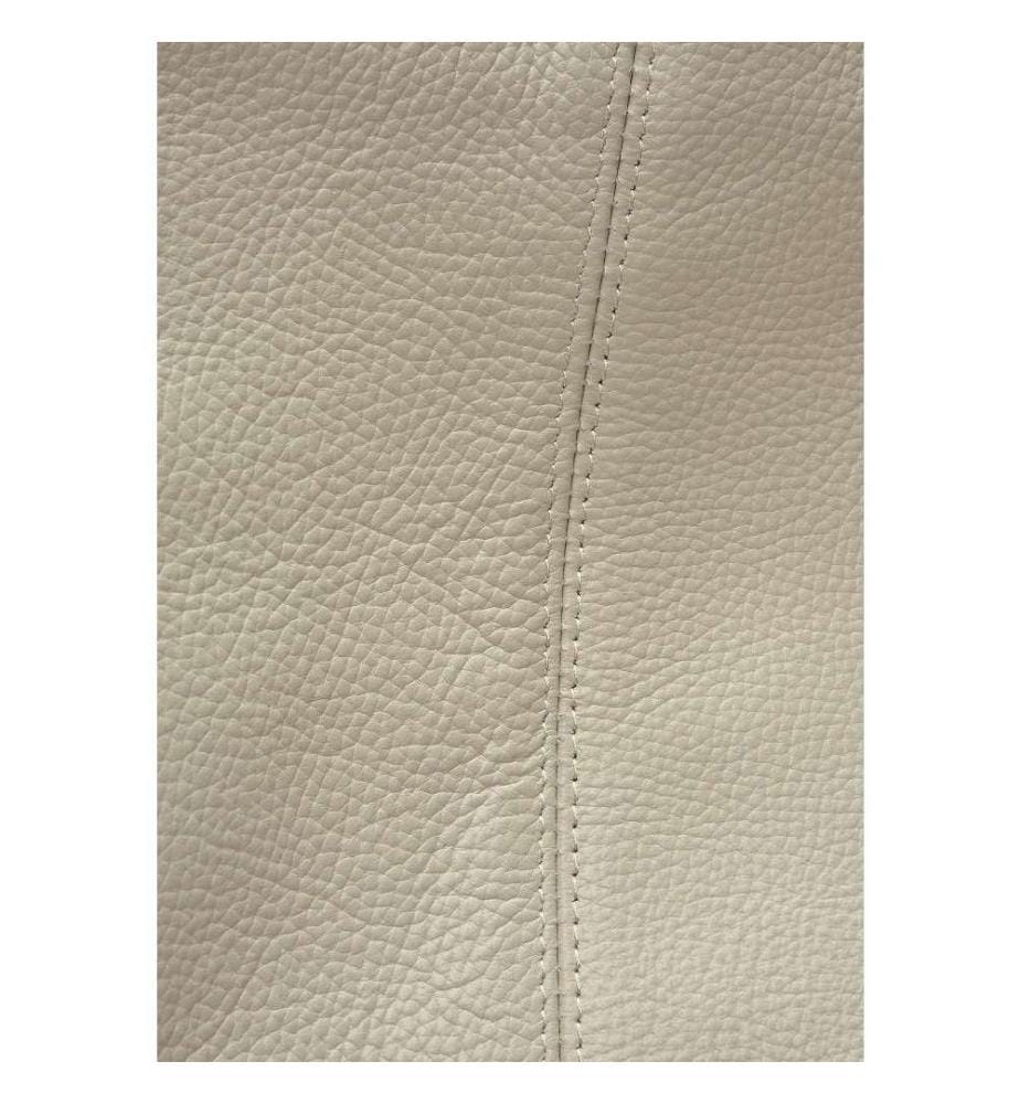 Grosse Hobo-Tasche aus Leder – Beige