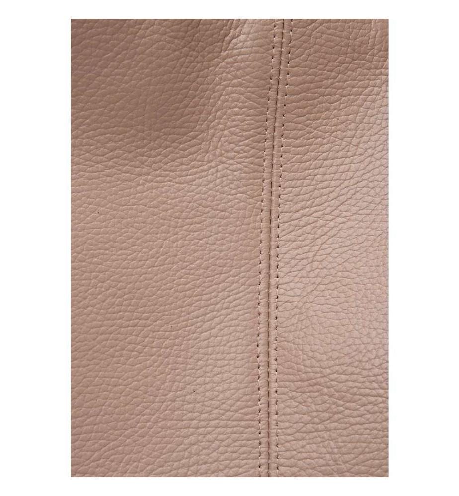 Grosse Hobo-Tasche aus Leder – Puderfarben