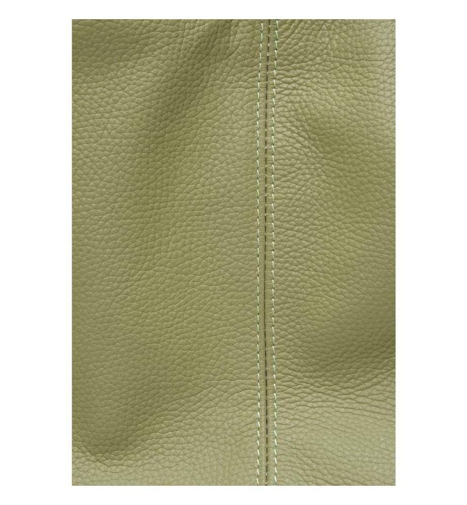 Grosse Hobo-Tasche aus Leder – Pistaziengrün