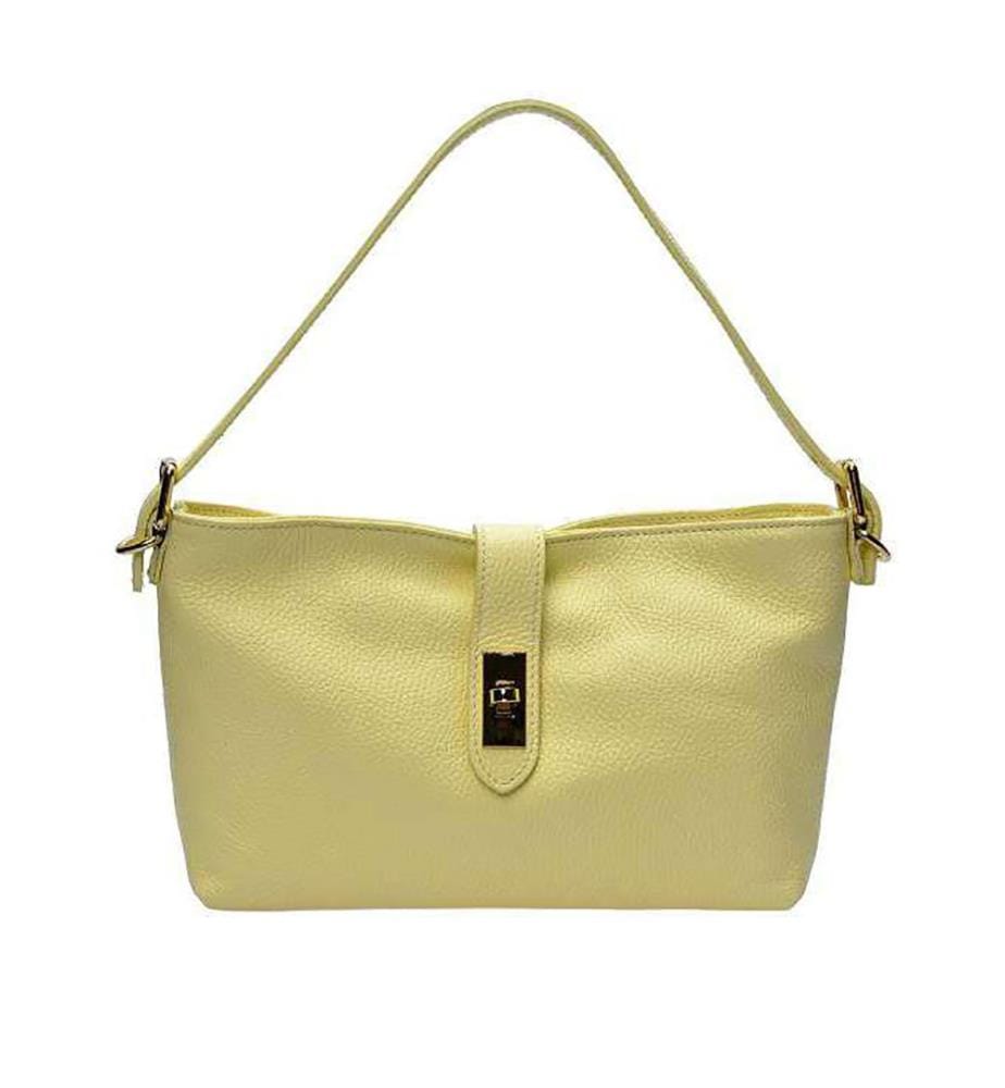 Lederhandtasche – Gelb