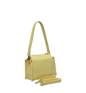 Kleine Lederhandtasche – Gelb