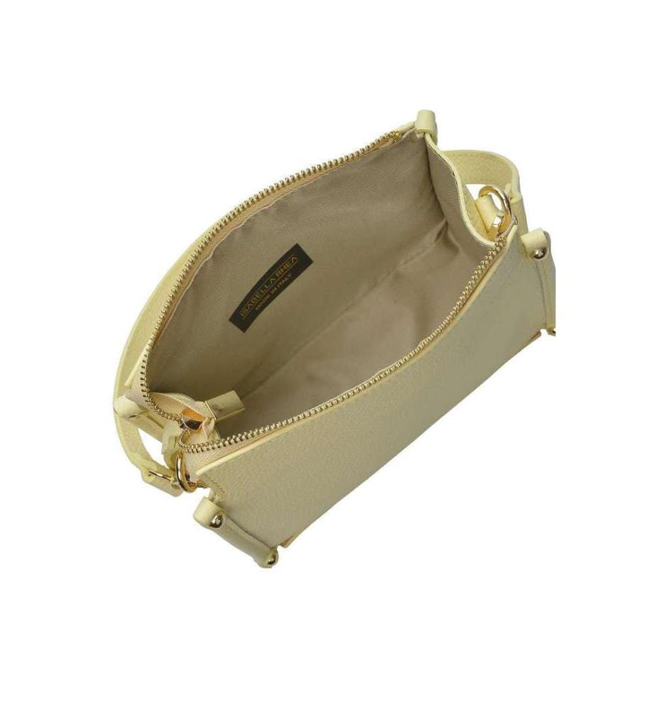 Kleine Lederhandtasche – Gelb