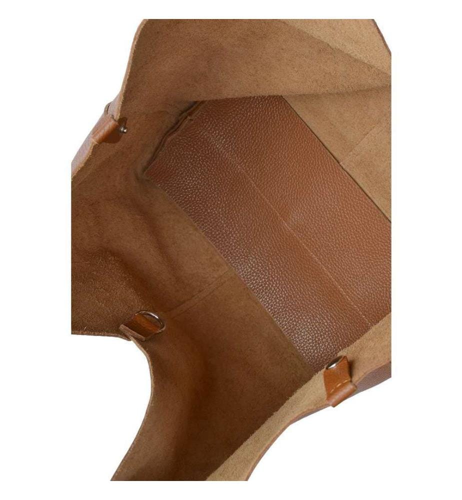 Hobo-Tasche aus Leder – Cognac
