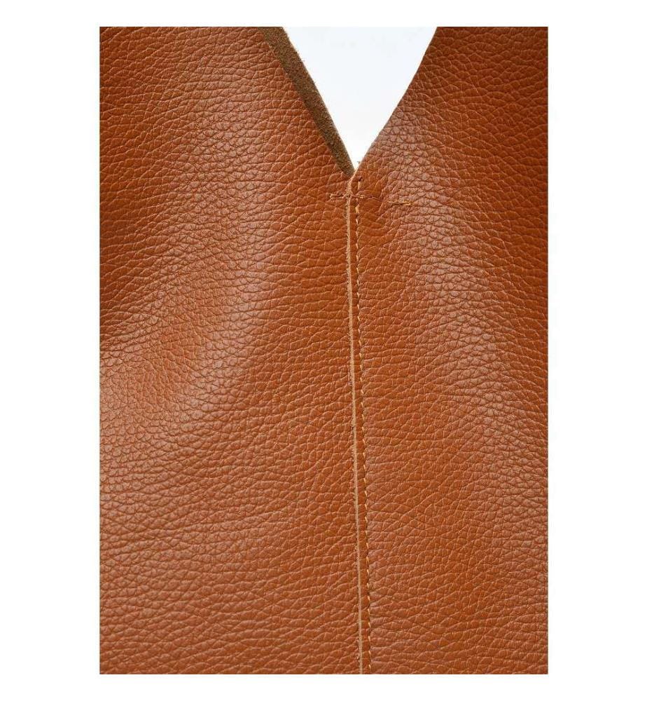 Hobo-Tasche aus Leder – Cognac