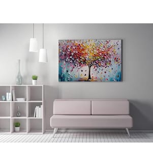 Peinture décorative sur toile - Multicolore