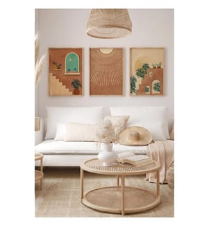 Lot de 3 tableaux décoratifs - Multicolore