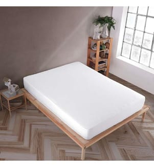 Drap-housse simple en jersey - Blanc
