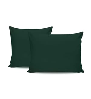 Ensemble de taies d'oreiller (2 pièces) 60 x 60 cm - Vert foncé