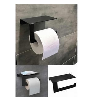 Porte-papier toilette - Noir