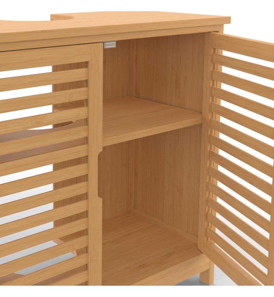 Meuble sous vasque sur pieds Maya 2 portes